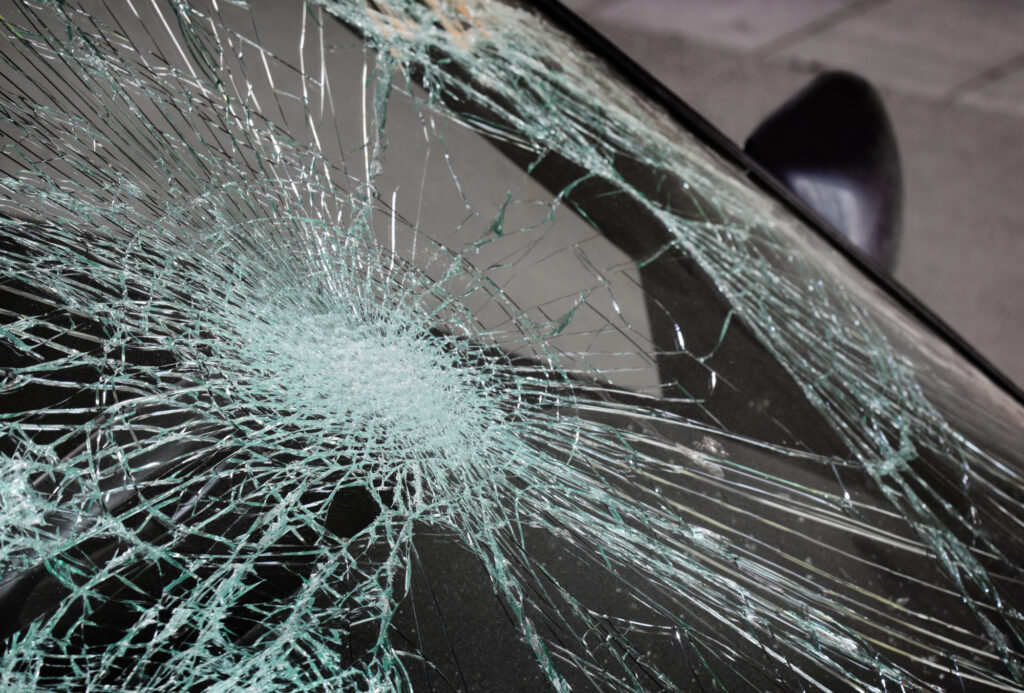 In A Serious Car Wreck? What To Know - broken glass